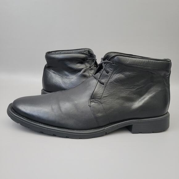 Lumiani Boots Mens 10.5 M Chukka Black Leather Lace Up Casual Ankle Boot main image 13